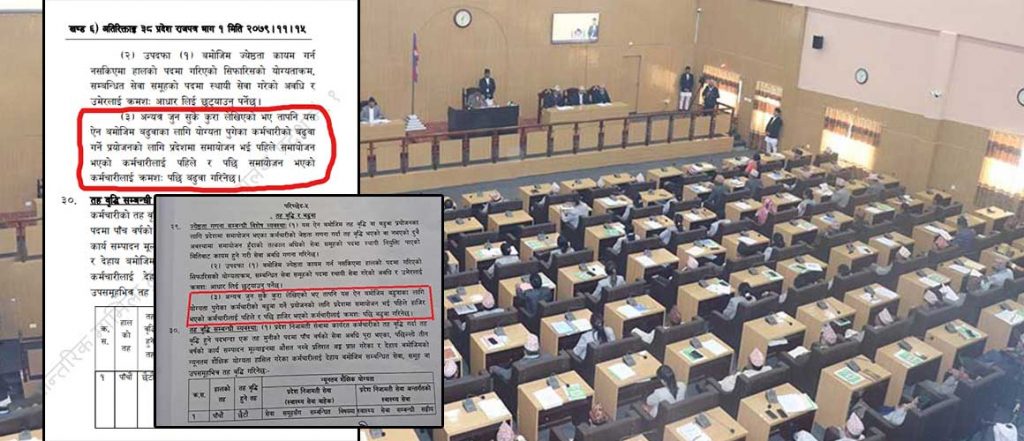 प्रदेश निजामती सेवा ऐनमा कर्मचारीको बद्मासी, संसदबाट पारित विधेयक नै परिवर्तन