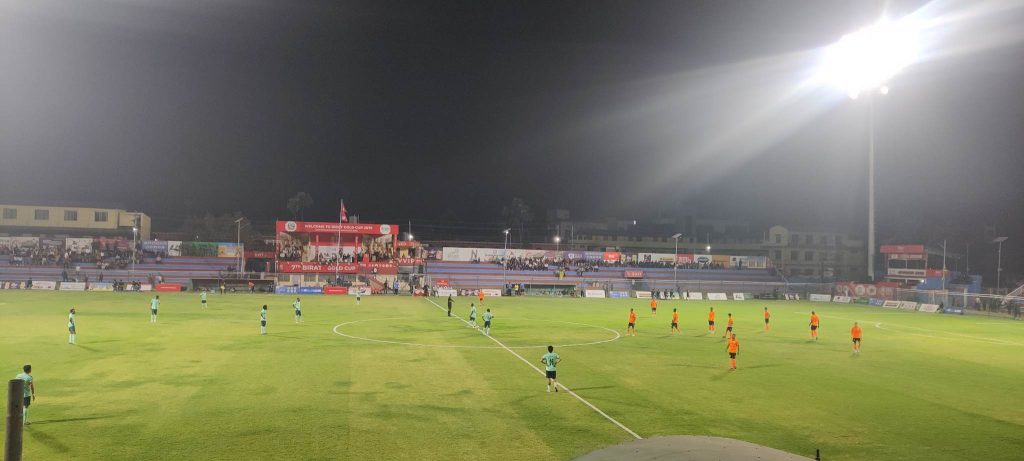 विराट गोल्डकपको तेस्रो क्वाटरफाइनल खेल सुरु : साविक विजेता एपीएफको अग्रता