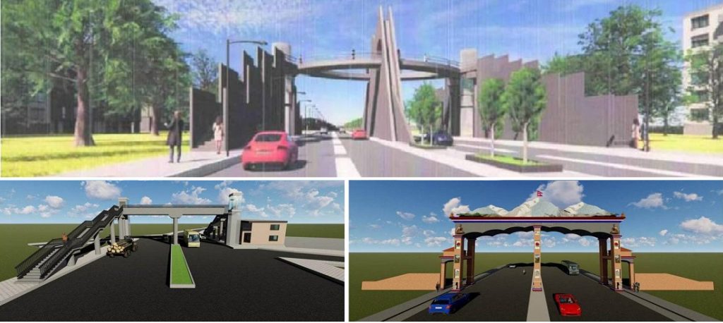 विराटनगर भन्सार नजिकै बन्नेभो स्वागतद्वार