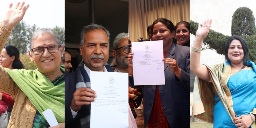 उपराष्ट्रपतिमा सता गठबन्धनका तिन सहित ४ जनाको उम्मेदवारी दर्ता