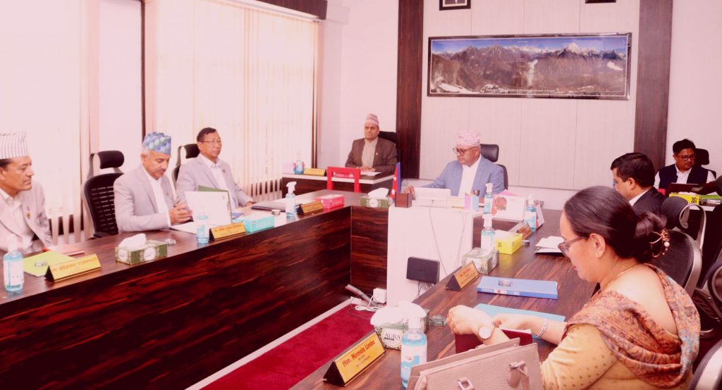 कोशी प्रदेश मन्त्रीपरिषद बैठक : साढे ३ अर्ब रकम संघीय सरकारसँग माग गर्ने निर्णय