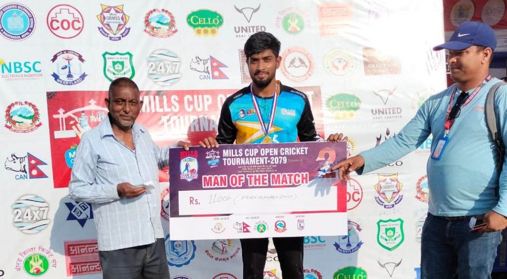 मिल्स क्रिकेट प्रतियोगिता : दिल्ली र काठमाण्डौं क्रिकेट क्लब विजयी