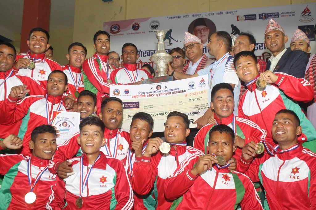 राष्ट्रिय पुरुष हक्कीको उपाधि आर्मीलाई