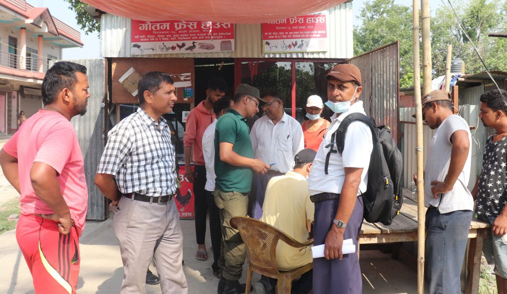 महानगरद्वारा मासु पसलको अनुगमन