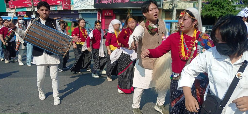 प्रदेश नामकरणको विरोधमा सडकमै उभौली