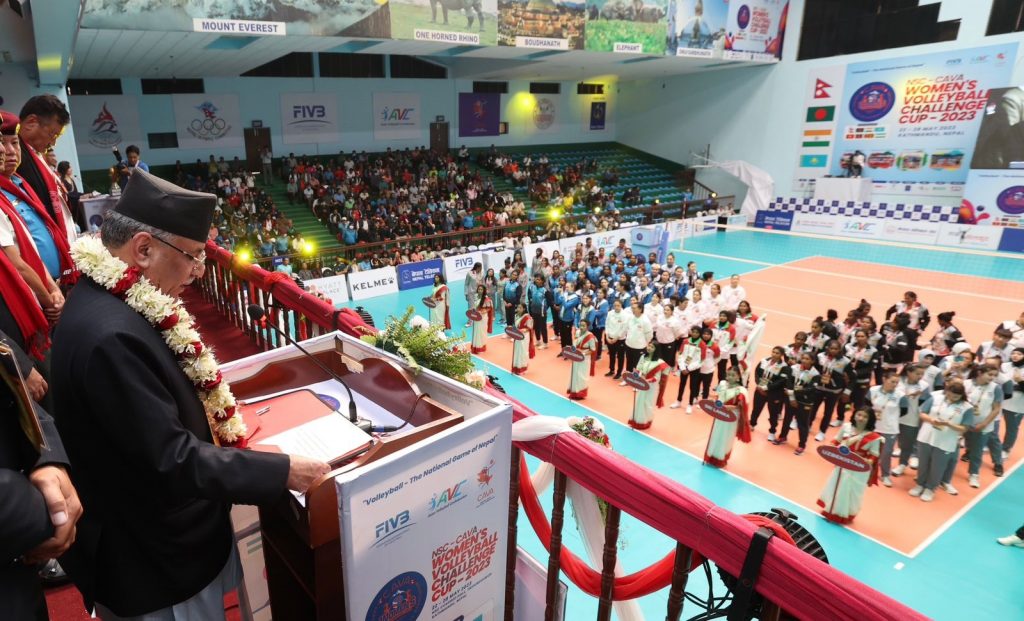 कावा महिला भलिबल प्रतियोगिता:नेपाल बंगलादेशसँग भिड्दै