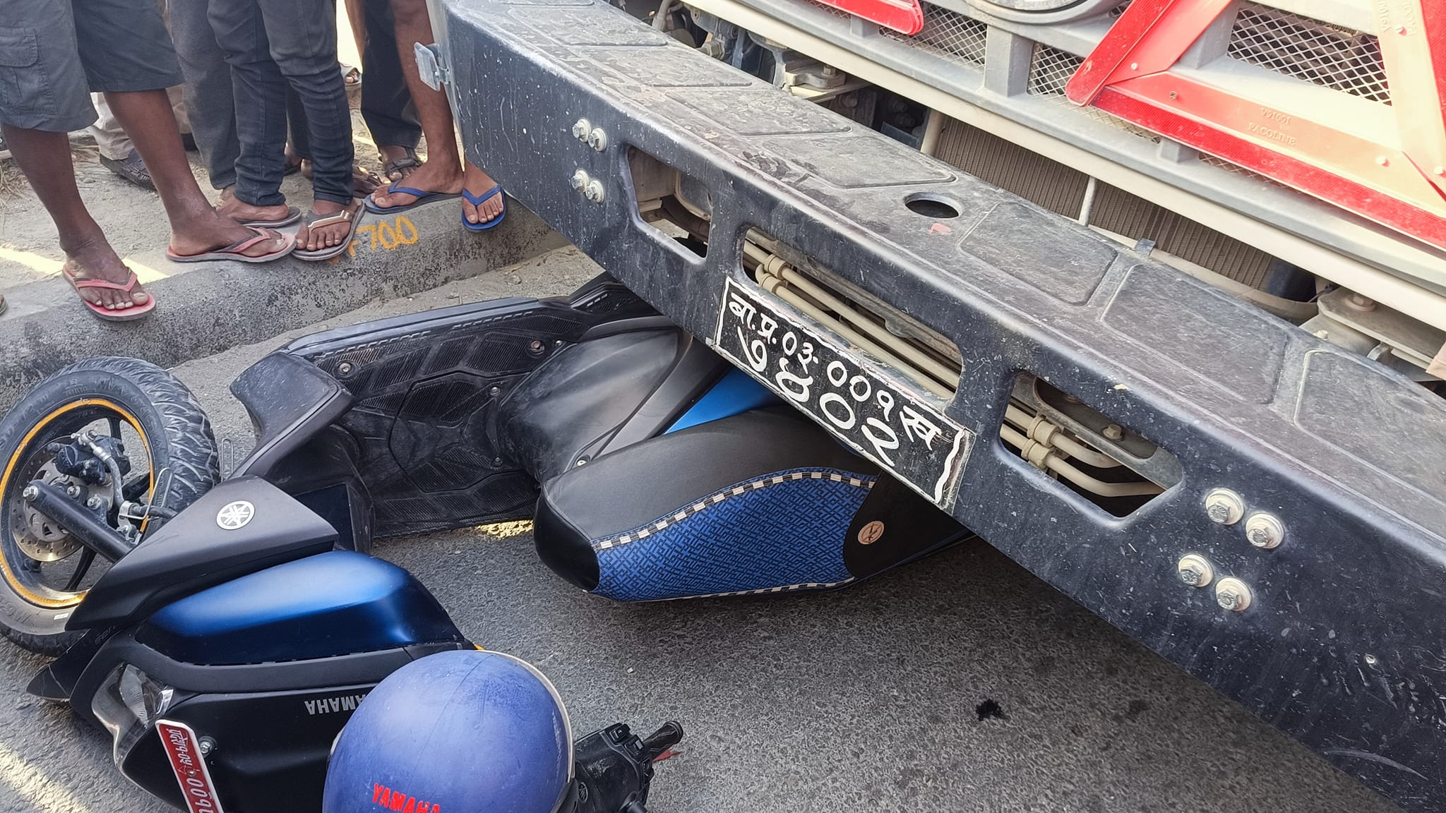 टिपरको ठक्करबाट नेता चोकमा एक जनाको मृत्यु