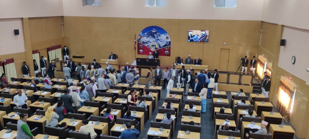 कोशी प्रदेशसभा : मत विभाजन सुरु