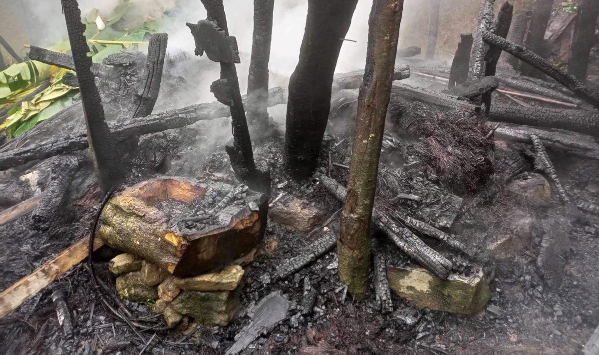 ओखलढुंगामा भएको आगलागीमा महिलाको मृत्यु