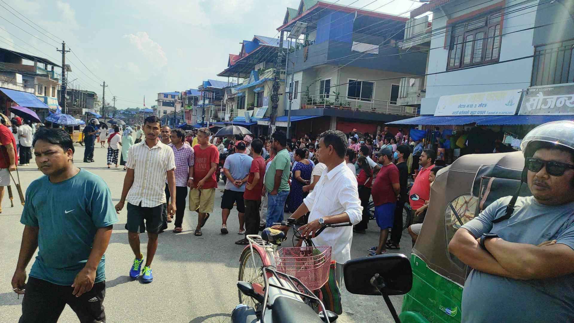बिरामीको मृत्युपछि मेडिकलअगाडि शव राखेर प्रदर्शन