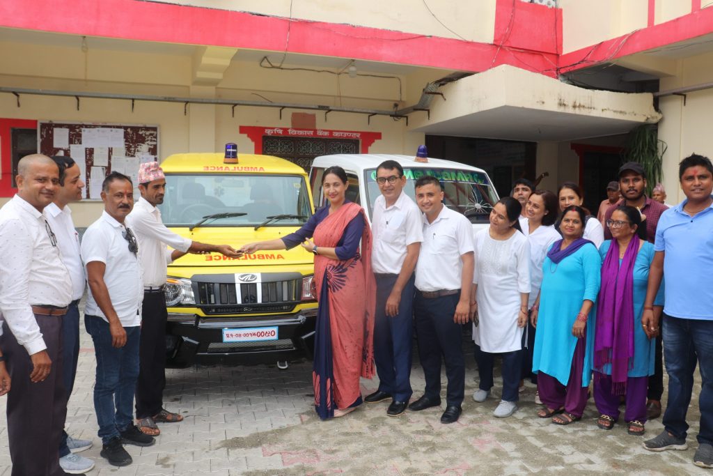 विराटनगरमा निःशुल्क एम्बुलेन्स सेवा सञ्चालन