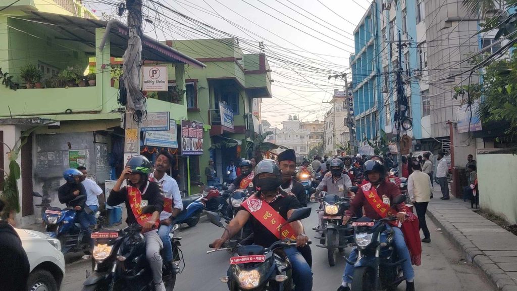 न्हू दँया भिन्तुनामा  विराटनगरमा मोटरसाइकल र्‍याली (तस्बिरहरू)