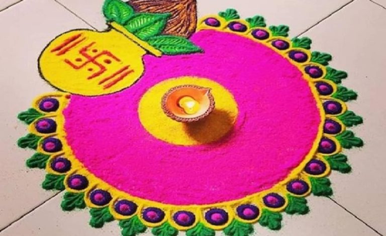 यस्ता छन् तिहारमा बनाइने रंगोलीको विशेषता