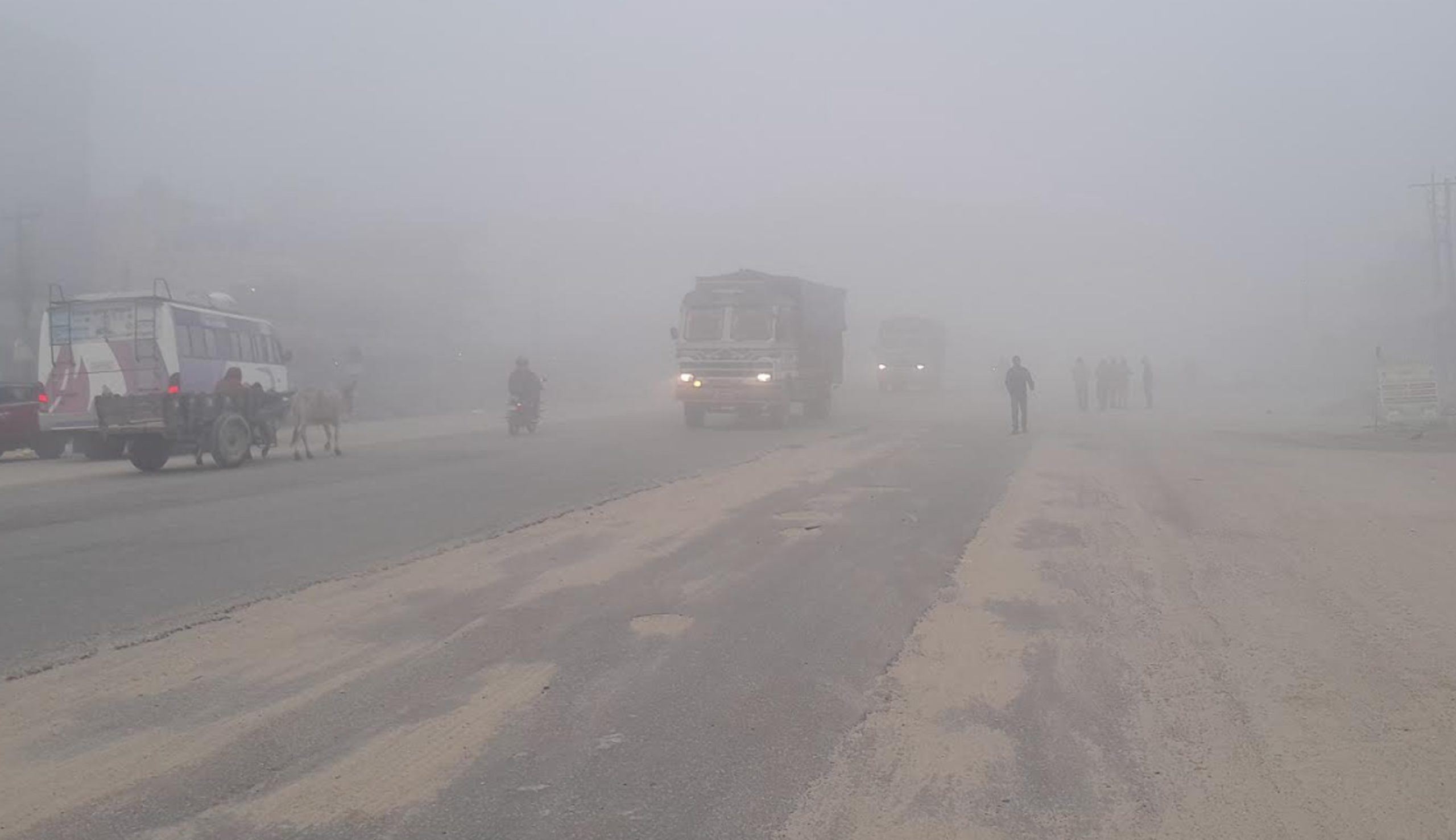 आउँदो ३ दिन तराईमा बाक्लो कुहिरो लाग्ने, पहाडी भेगमा मौसम सफा