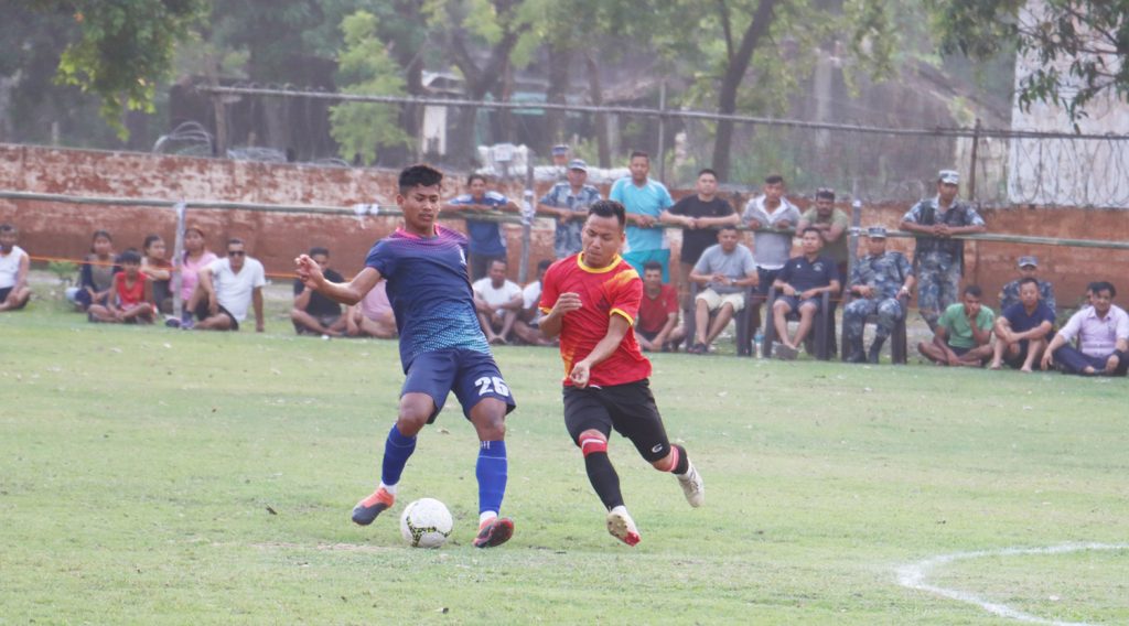 चौंथो मिल्स गोल्डकप : बर्दिवासलाई हराउँदै एपीएफ सेमिमा