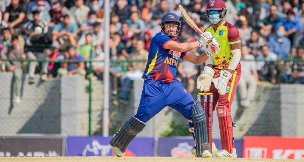 वेस्टइन्डिज ए’ सँग चौथो खेल खेल्दै नेपाल