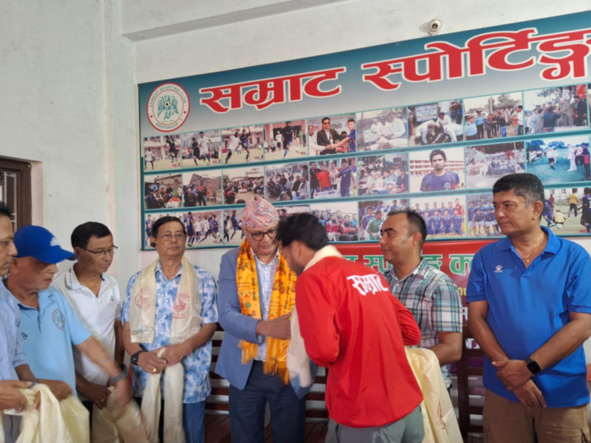 सम्राट् रिपोर्टिङ क्लबले गर्‍यो लिग विजेता खेलाडी सम्मान