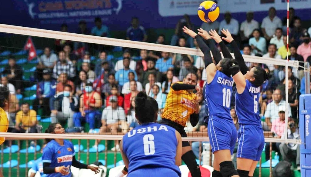 काभा महिला भलिबल श्रीलंकालाई हराउँदै नेपालको  सानदार सुरूवात