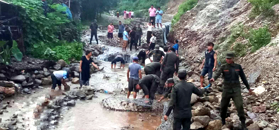 मेयरको निर्देशनमा सार्वजनिक सम्पत्ती नष्ट गर्ने धरान प्रहरीका असई मग्राती पक्राउ