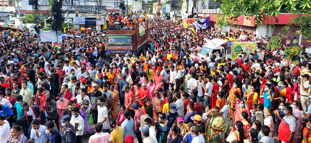 आज विराटनगमा राधाकृष्ण रथयात्रा