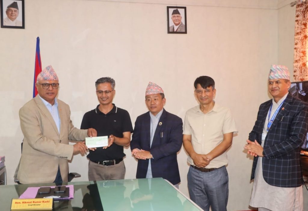 प्रदेश पुनःनिर्माण कोषमा करुणाको सहयोग