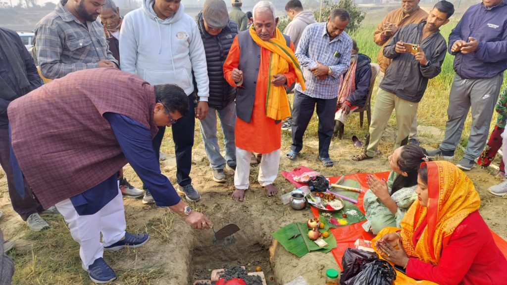 विराटनगर–८ स्थित बलुवाहीमा मलामी विश्रामघर निर्माण