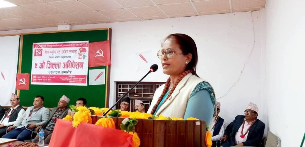 नेकपा एकीकृत समाजवादी कोशीको अध्यक्षमा सरिता खड्का सर्वसम्मत