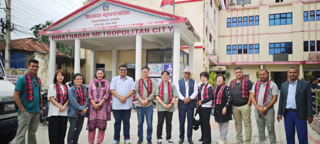 दक्षिण कोरियाली टोलीलाई स्वागत