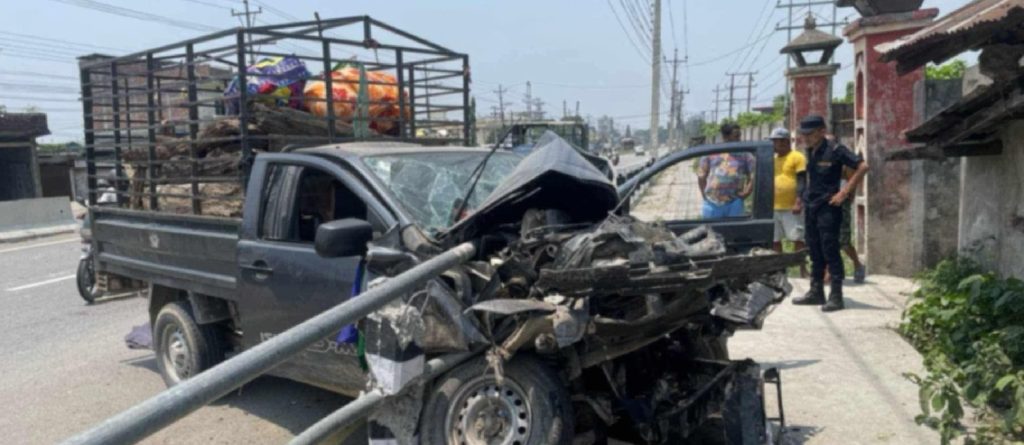 दुहबीमा पिकअप दुर्घटना हुँदा प्रहरी सहायक निरीक्षक खतिवडाको मृत्यु