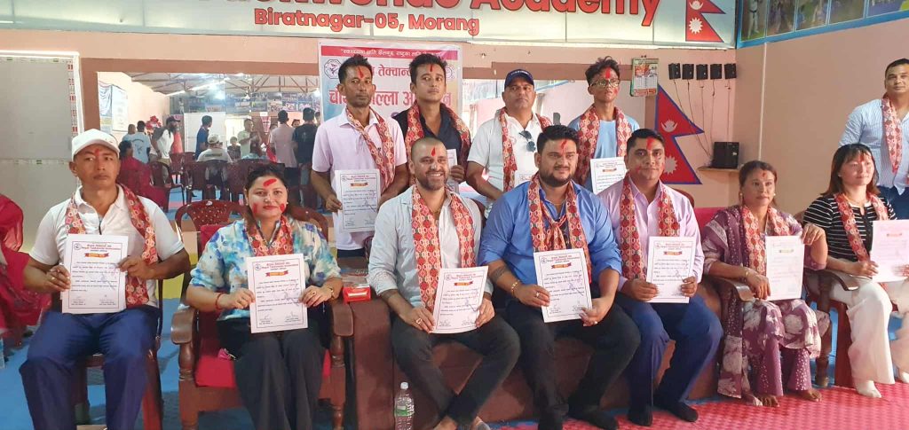 तेक्वान्दो संघ मोरङको अध्यक्षमा दिवस नेपाल