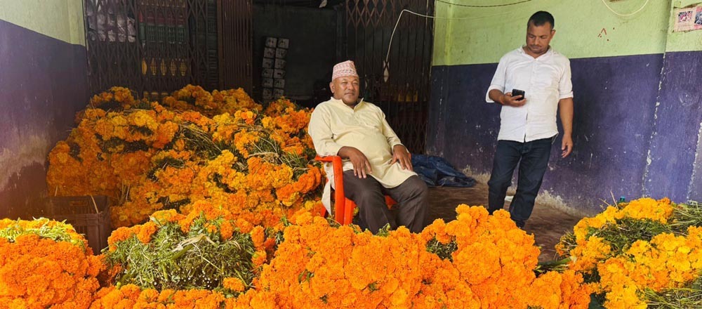 उत्पादन घटेको र भारतीय आयात रोकिएको कारण फूलको मूल्यमा वृद्धि