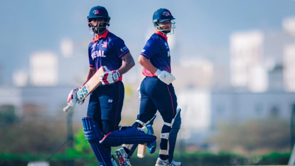 विश्वकप छनौटको सुपरसिक्समा यूएईलाई नेपालले दियो १४१ रनको लक्ष्य