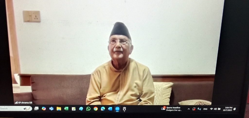 संसद पुनर्स्थापनाका लागि आन्दोलनमा तयार रहन ओलीको निर्देशन, नेतृत्व नछाड्ने अडान