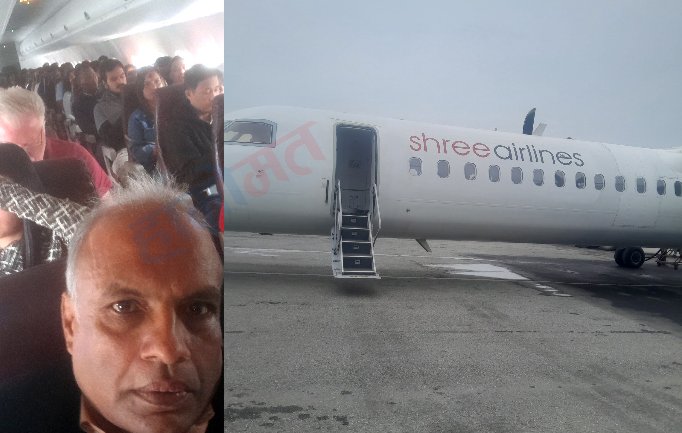 विराटनगरबाट उडेको श्री एयरलाइन्सको जहाज डेढ घण्टा आकासमा फन्को मारेर पुनः विराटनगर फर्कियो