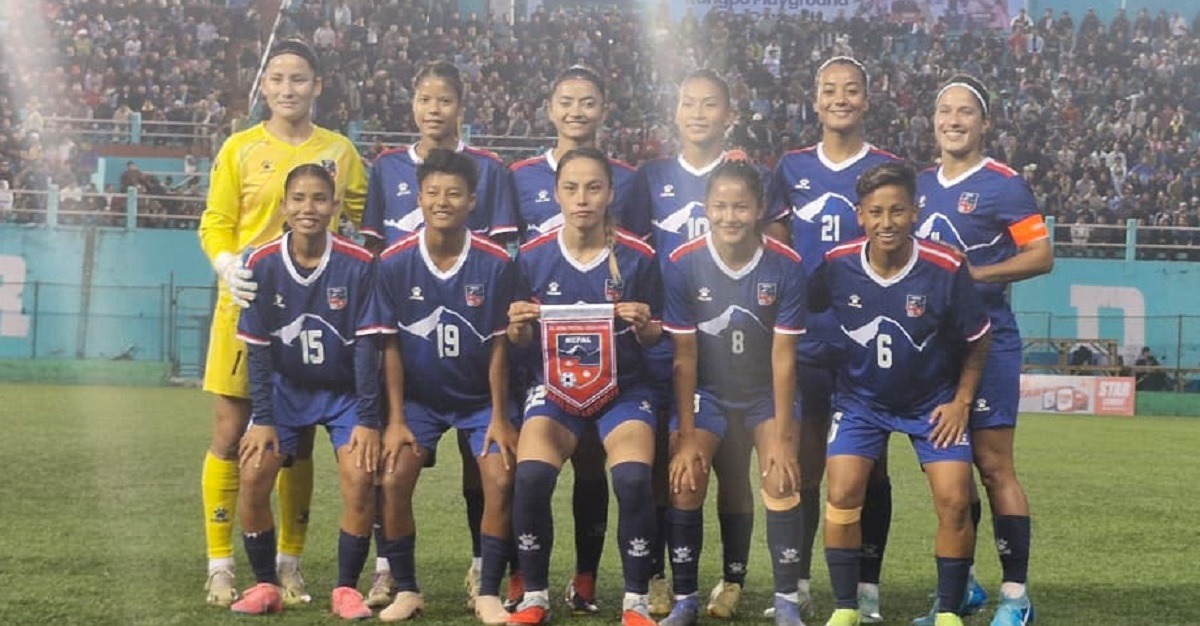 महिला फुटबलको अर्को खेलमा पनि भारतमाथि नेपालको जीत