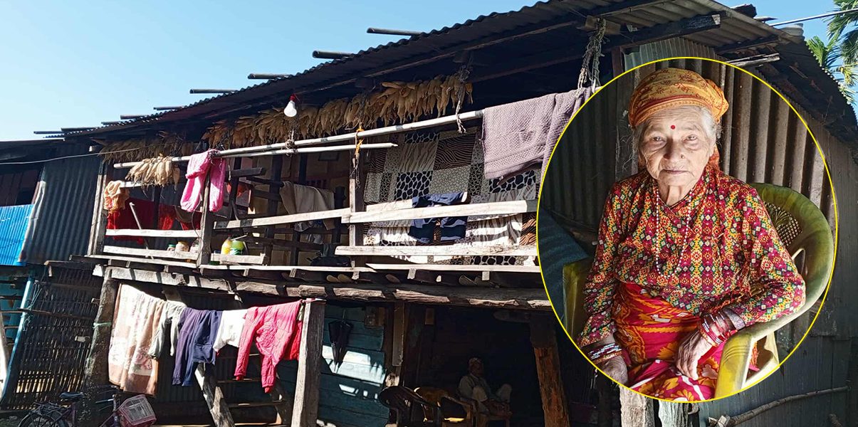 हाँसो खोसिएको घर : पहिले खोलाले उठिबास लगायो, अहिले नातिनीको पीडाले