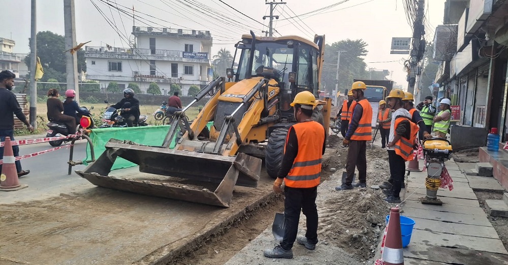 विराटनगर बृहत्तर खानेपानी परियोजनाको ६० प्रतिशत काम सम्पन्न