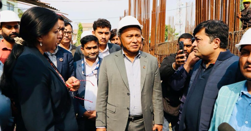 कोशी अस्पताल निर्माणको काम छिटो सक्न मन्त्री घिसिङको निर्देशन