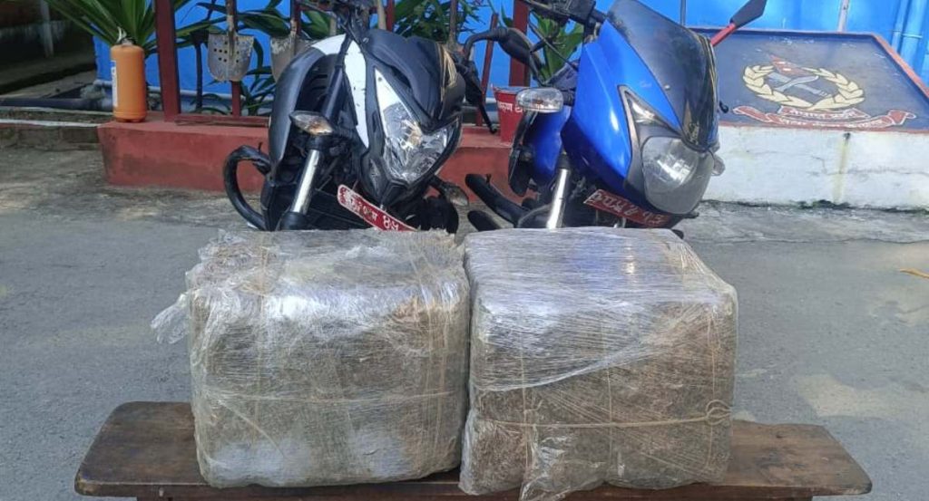 धरानबाट ४९ किलो गाँजा र ब्राउन सुगरसहित दुई पक्राउ