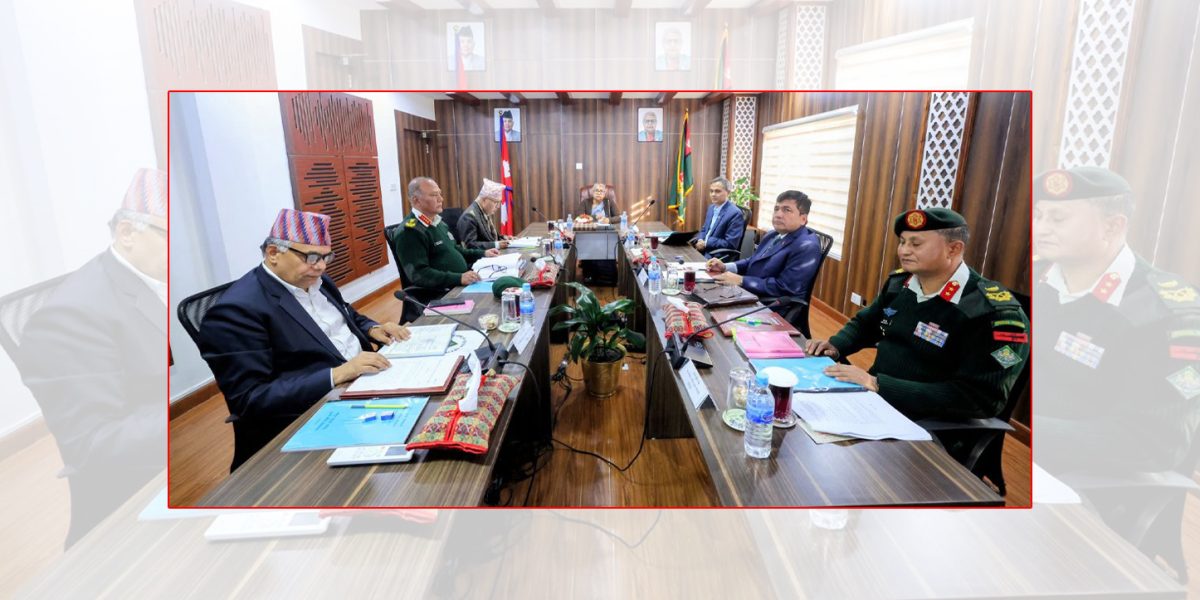 निर्वाचन सुरक्षाका लागि सेना परिचालन गर्न सुरक्षा परिषद्को सिफारिस