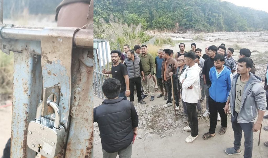 साम्लिङ्ग हाइड्रोपावरमा स्थानीयले लगाए ताला