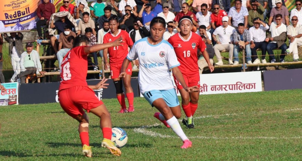 झापा महिला गोल्डकपको सेमिफाइनलमा त्रिभुवन आर्मी क्लब