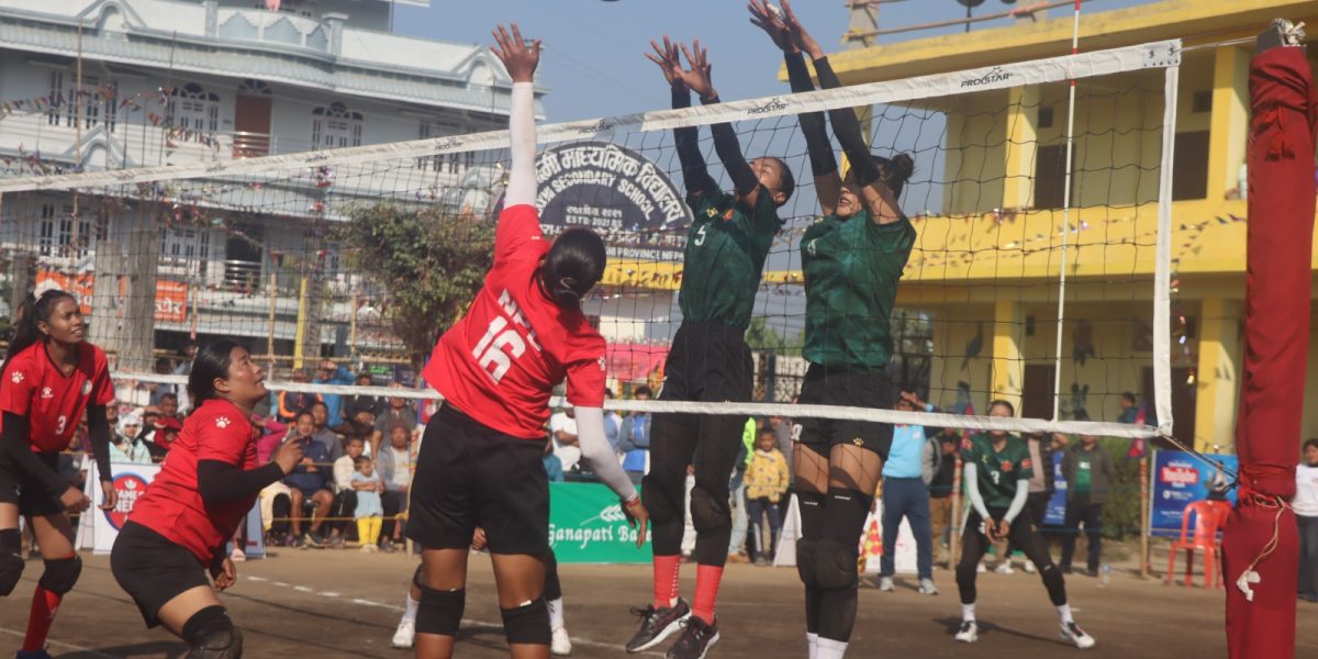 अर्जुनधारा महिला भलिबलः पुलिस फाइनलमा