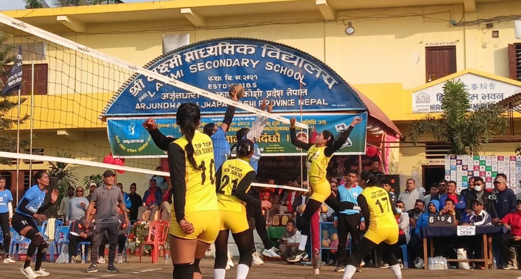 अर्जुनधारा महिला भलिबलः एपिएफ फाइनलमा