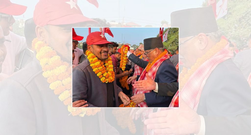 मिटरब्याज आन्दोनलका अगुवा संघर्ष दाहाल नेपाली कम्युनिष्ट पार्टी प्रवेश