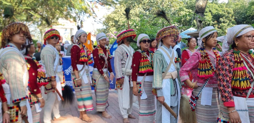 उँधौली पर्व मनाउँदै धरानमा वृहत् भाषिक साकेला–सिली प्रदर्शन
