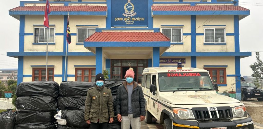 गाँजा तस्करीमा एम्बुलेन्स प्रयोग : ओसारेबापत चालकलाई प्रतिकिलो २ हजार रुपैयाँ