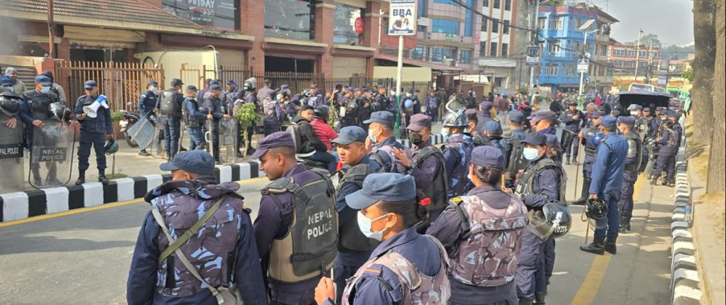 माइतीघरबाट निकोलस भुसाल पुनः पक्राउ, जेन–जी प्रदर्शनकारीलाई प्रहरीले हटायो