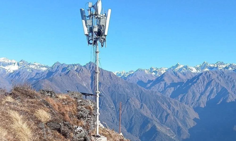 संखुवासभाको ३७ सय मिटर उचाइमा फोरजी सेवा सञ्चालन