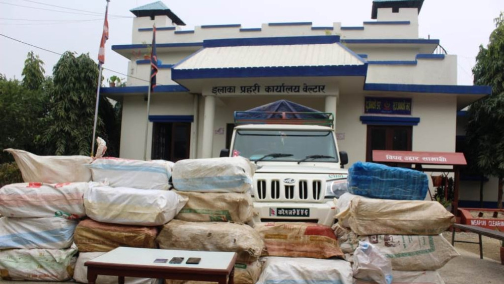 साढे ७ सय किलो गाँजासहित दुई युवा पक्राउ